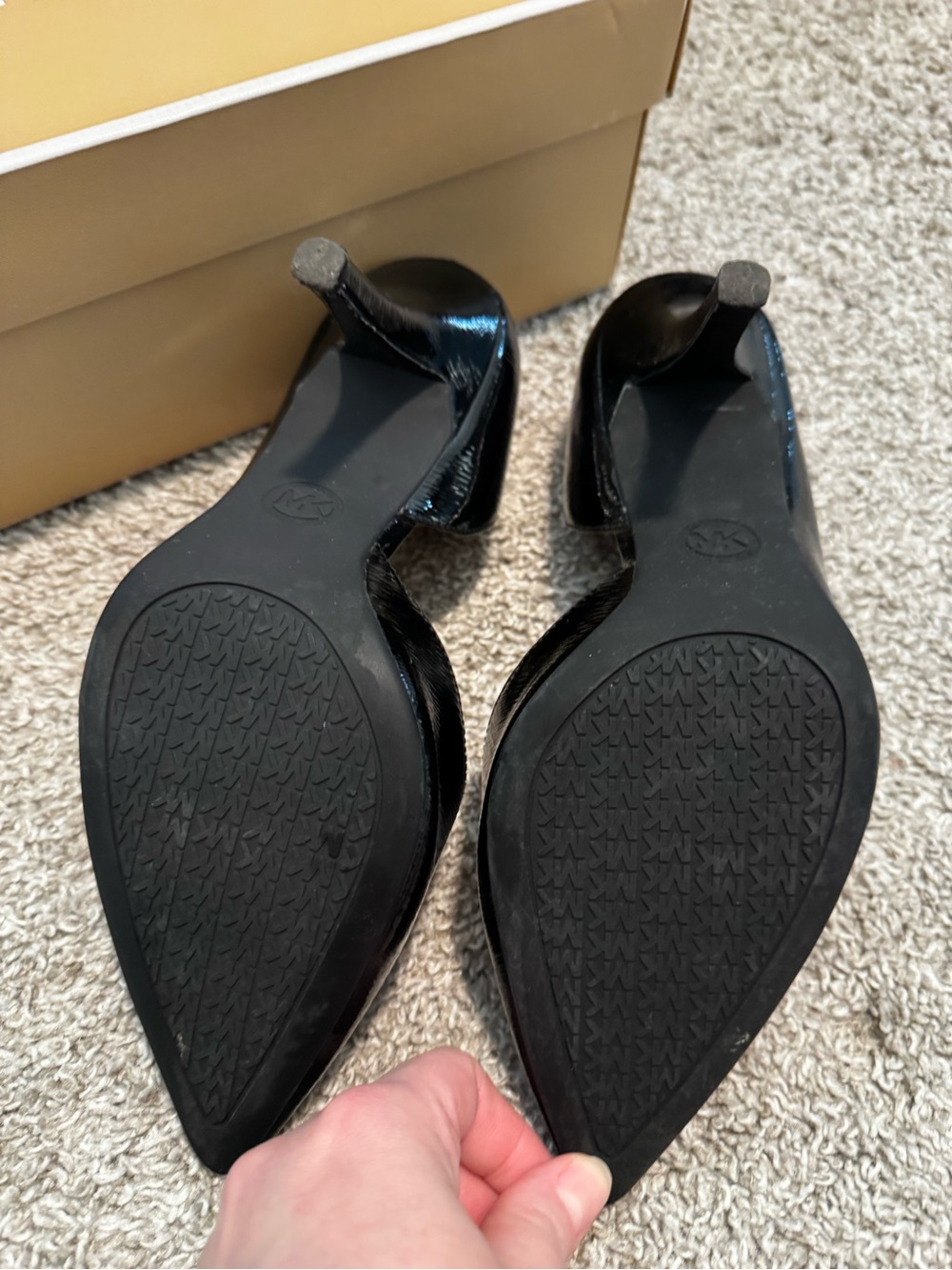 Michael Kors Black Patent Pointed-Toe Stilettos - Picture 5 of 6